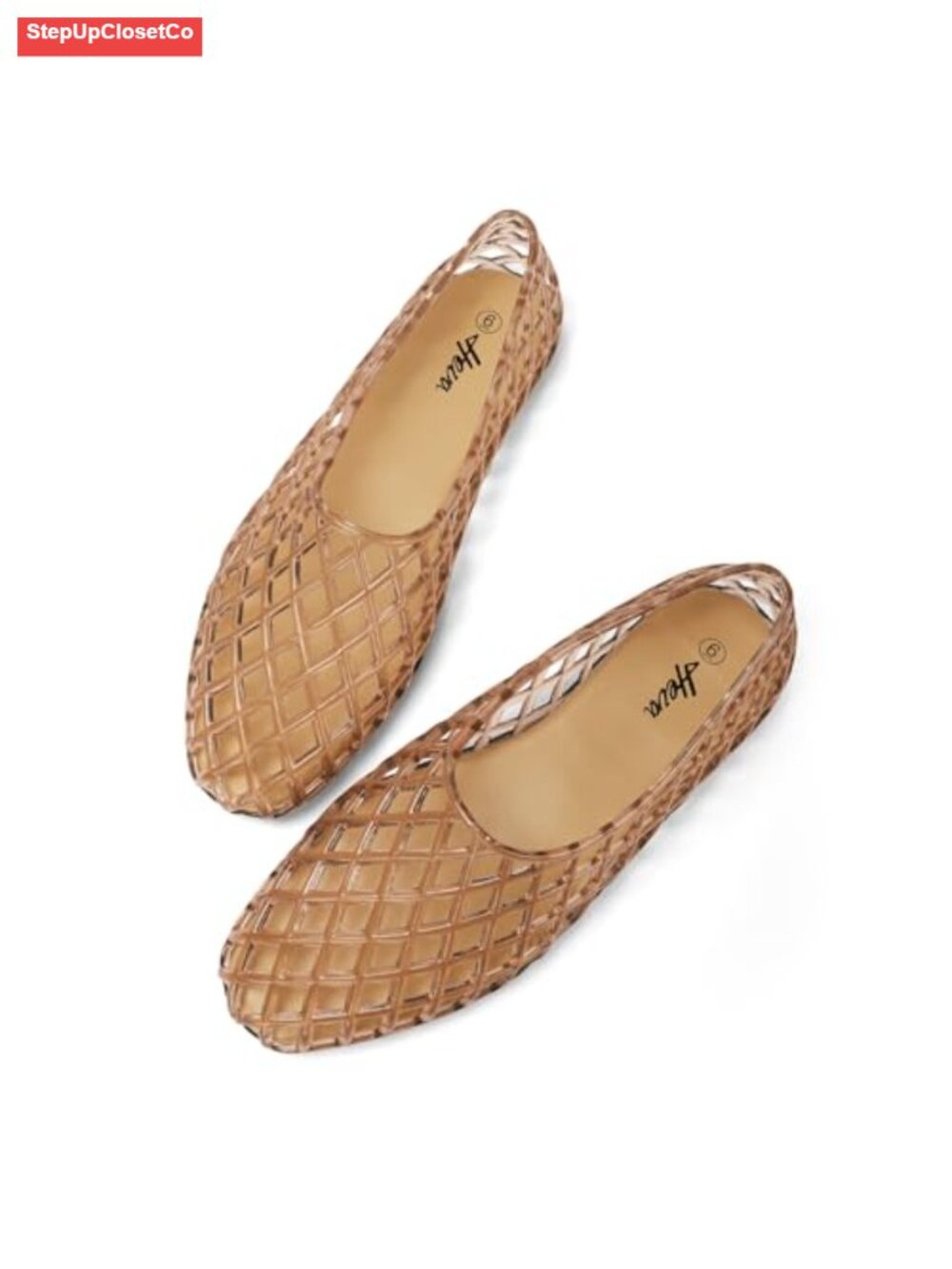Jelly Mesh Flats Breathable Clear Hollow Shoes Summer Beach Ballet Sandals